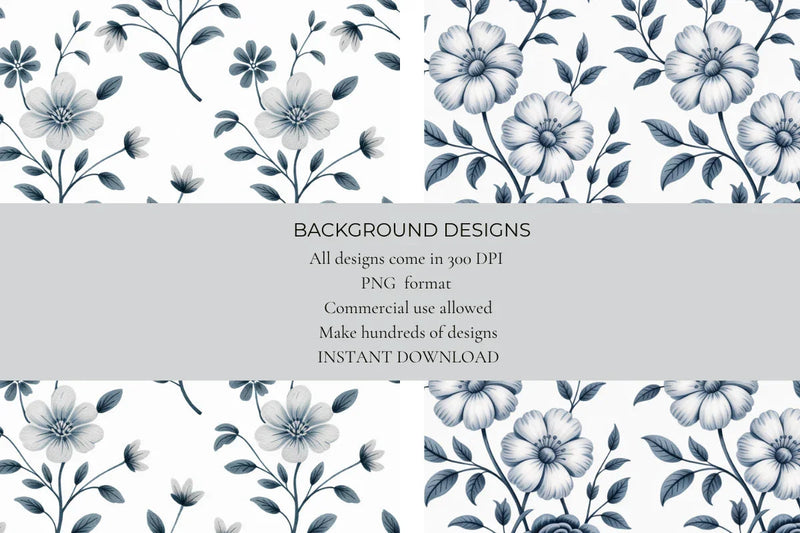 Victorian Blooms Seamless Papers - CraftNest - Digital Crafting and Art