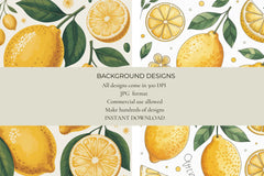 Lemons Junk Journal Papers - CraftNest - Digital Crafting and Art