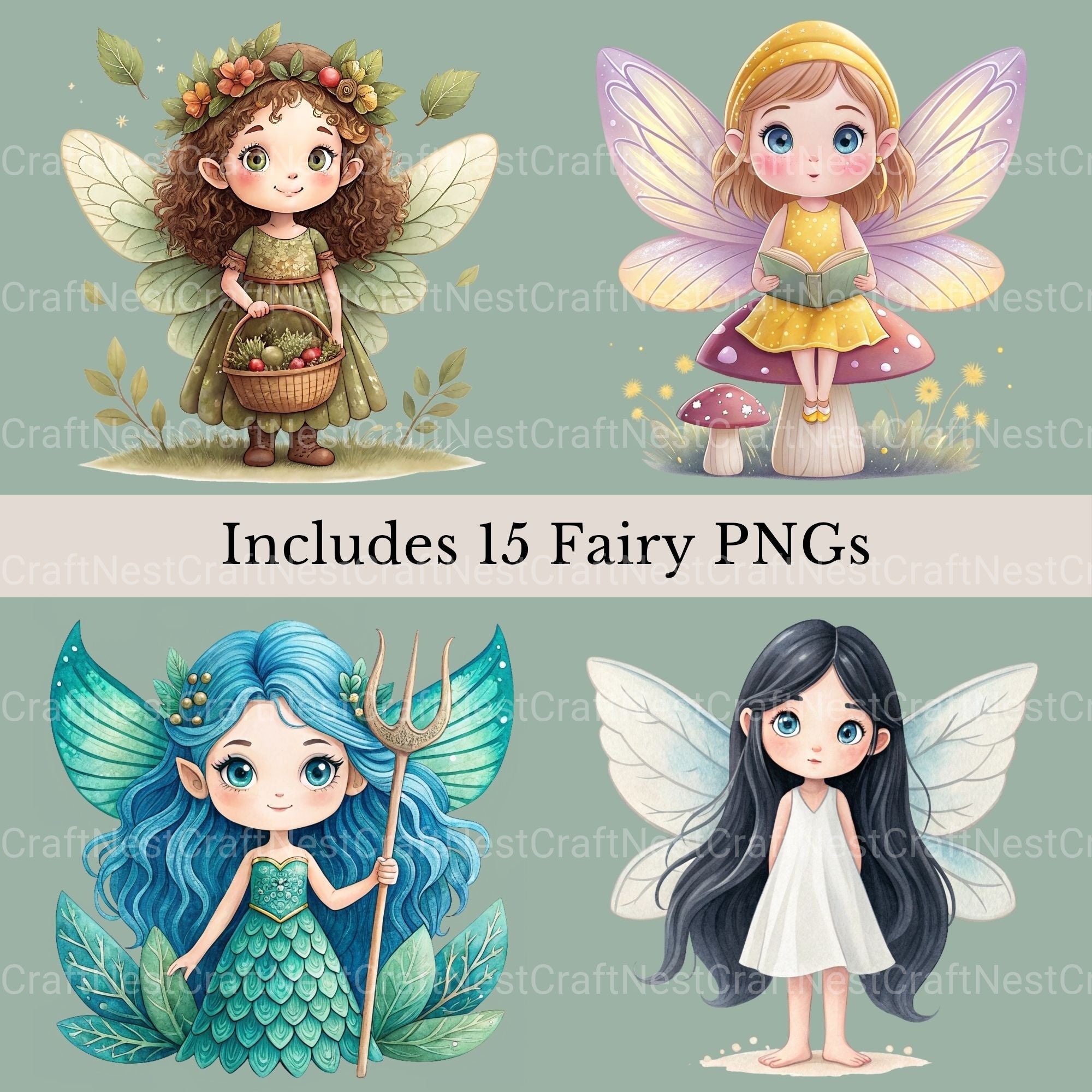 Fairies Clipart Bundle