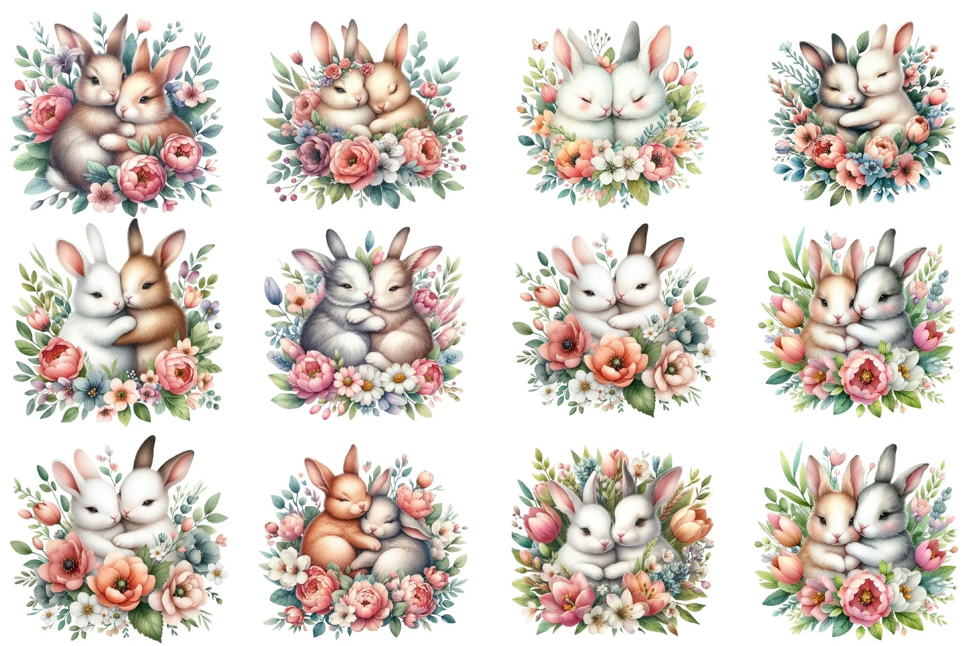 Mother's Day Bunny Clipart Bundle - CraftNest - Digital Crafting and Art