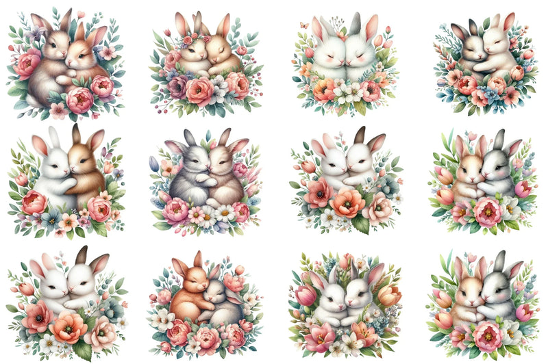 Mother's Day Bunny Clipart Bundle - CraftNest - Digital Crafting and Art