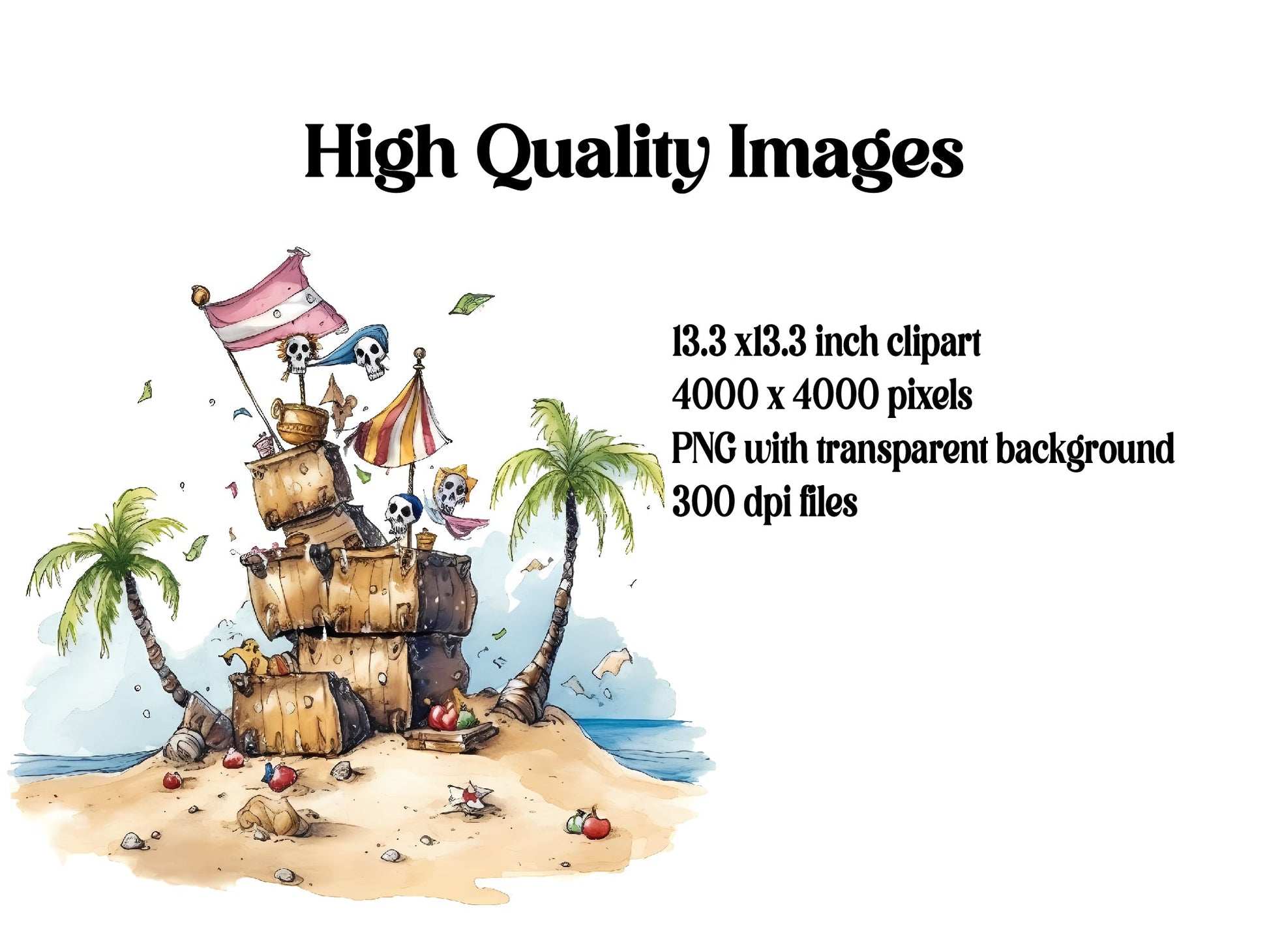 Pirate Birthday Clipart - CraftNest