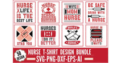 Nurse Design SVG Bundle 1 - CraftNest - Digital Crafting and Art