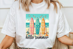 Hello Summer Beach Clipart Bundle - CraftNest - Digital Crafting and Art