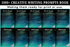Creative Writing Prompts Book - CraftNest - Digital Crafting and Art