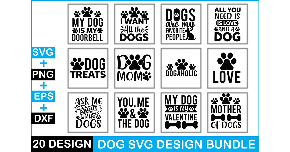 2 Dog SVG Bundle
