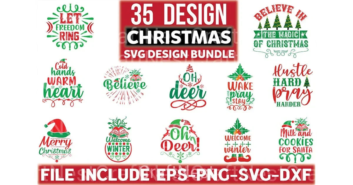 Cristmas Design Bundle - CraftNest - Digital Crafting and Art