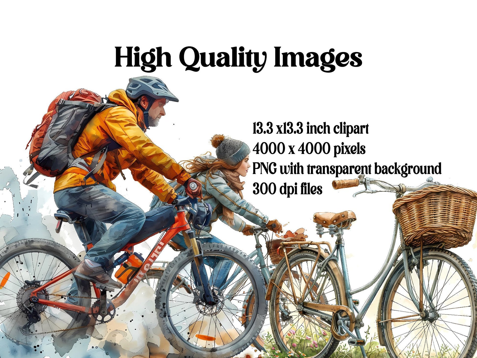 Bicycle Riding Clipart - CraftNest - Digital Crafting and Art