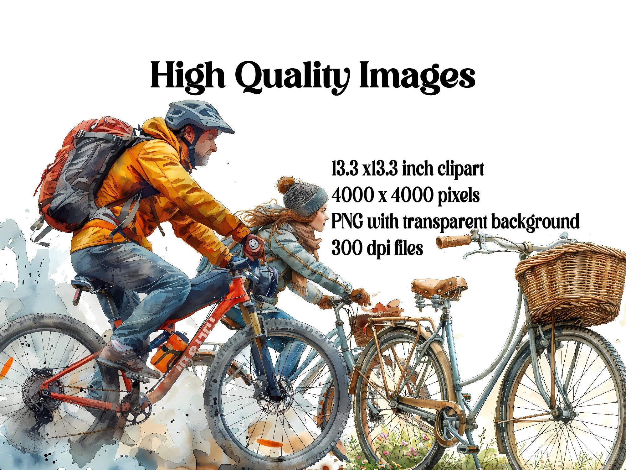 Bicycle Riding Clipart - CraftNest - Digital Crafting and Art