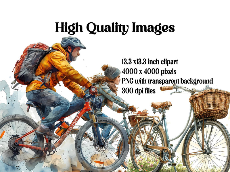 Bicycle Riding Clipart - CraftNest - Digital Crafting and Art