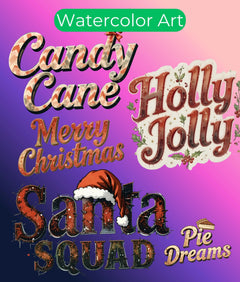 Vintage Christmas Texts Clipart Bundle - CraftNest - Digital Crafting and Art