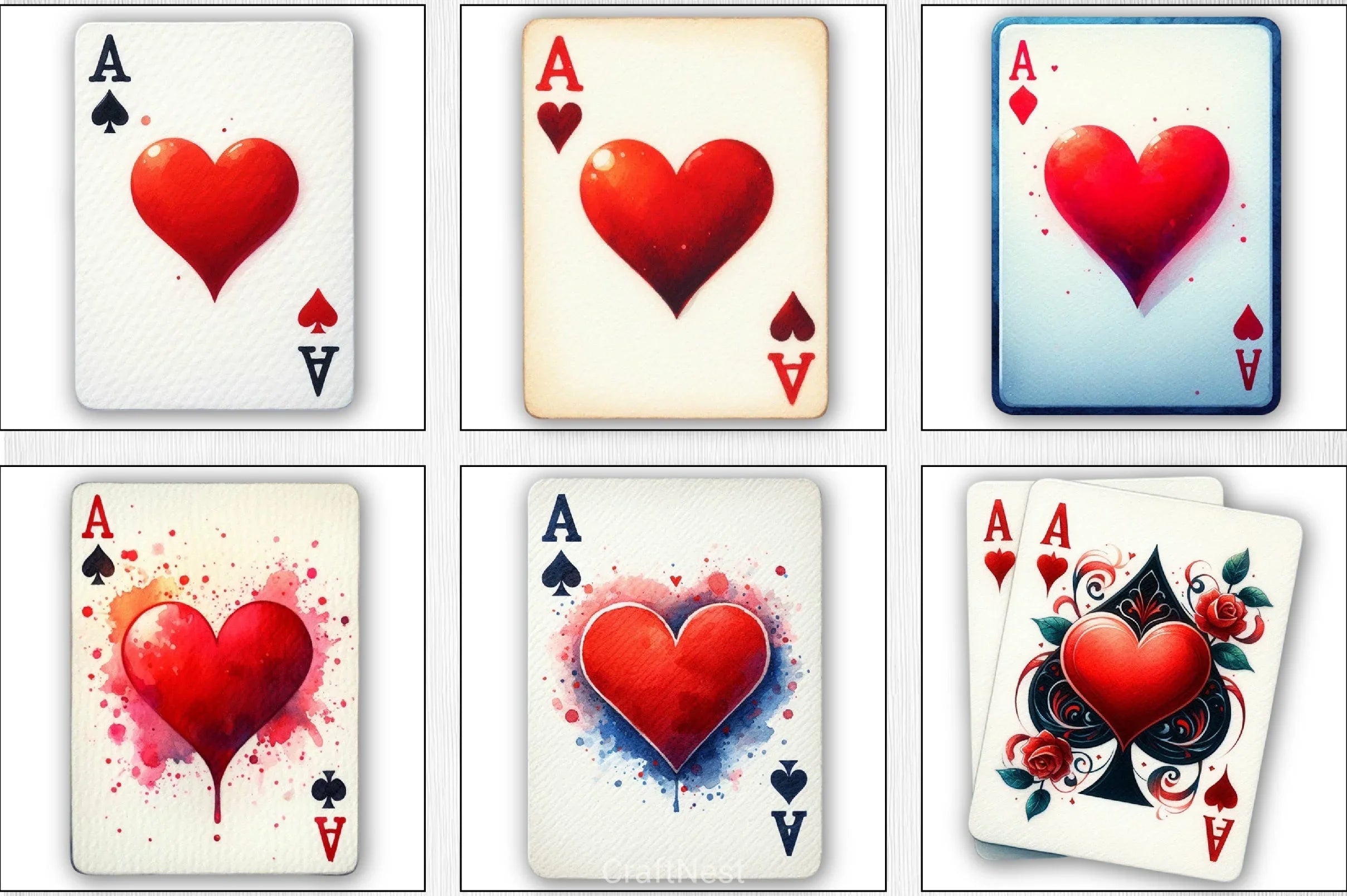 Valentine's Playing Card Clipart Bundle - CraftNest - Digital Crafting and Art