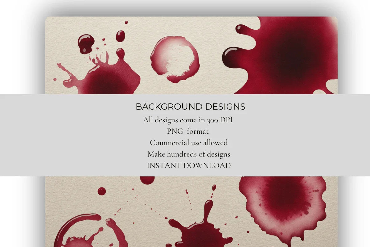 Wine Stains Background Papers - CraftNest - Digital Crafting and Art