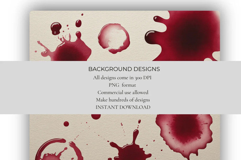 Wine Stains Background Papers - CraftNest - Digital Crafting and Art