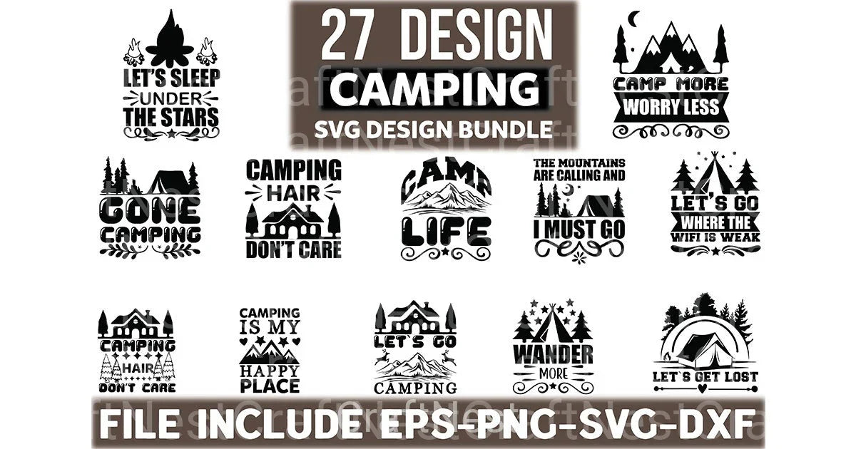 Campig Bundle - CraftNest - Digital Crafting and Art