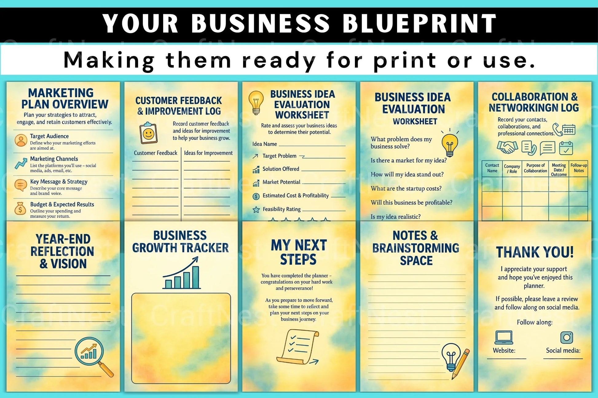 Your Business Blueprint - CraftNest - Digital Crafting and Art