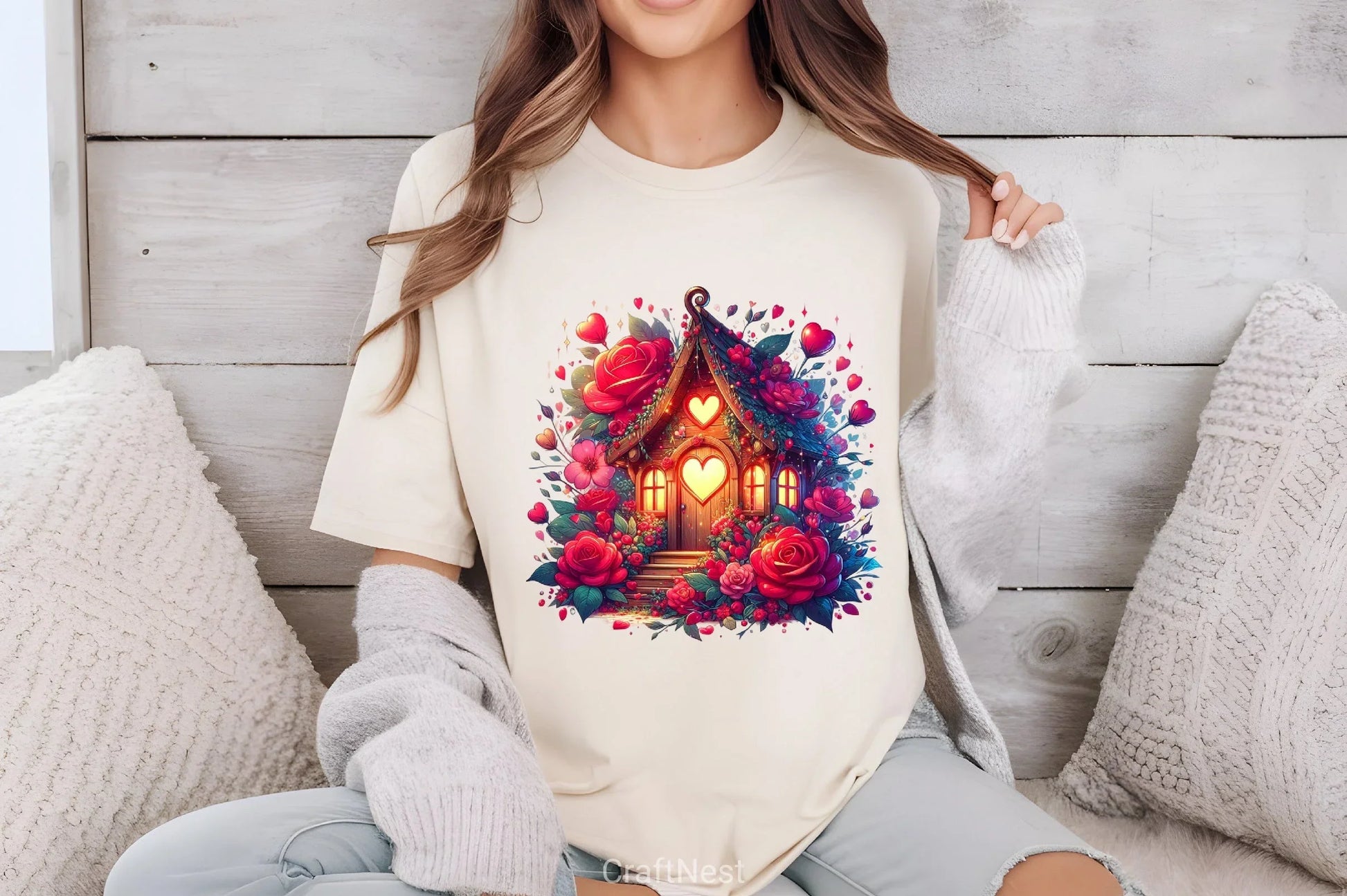 Valentine Fairy House Clipart Bundle - CraftNest - Digital Crafting and Art