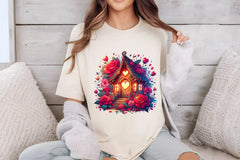 Valentine Fairy House Clipart Bundle - CraftNest - Digital Crafting and Art