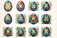 Easter Stained Glass Egg Clipart Bundle - CraftNest - Digital Crafting and Art