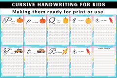 Cursive Handwriting Practice for Kids - CraftNest - Digital Crafting and Art