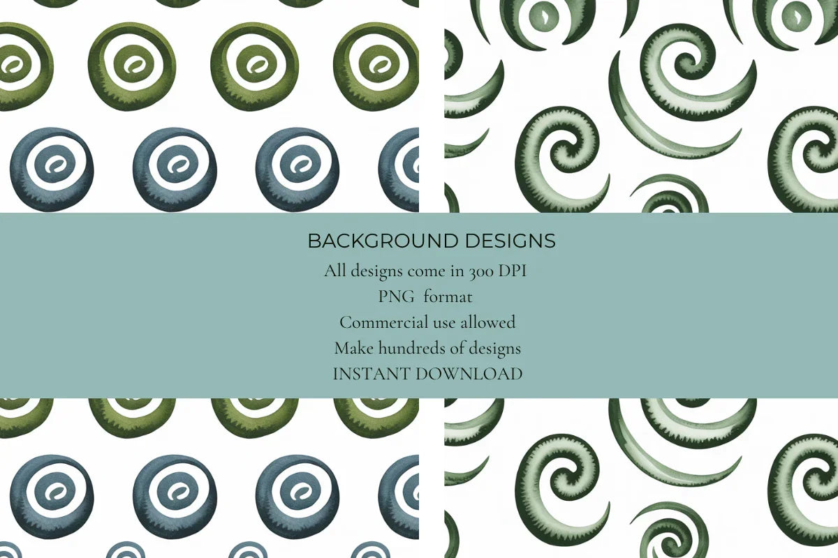 Abstract Swirls Seamless Papers - CraftNest - Digital Crafting and Art