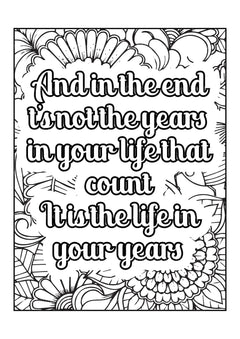 Motivational Quotes Coloring Book 5 - CraftNest - Digital Crafting and Art