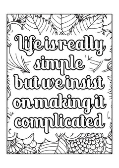 Motivational Quotes Coloring Book 5 - CraftNest - Digital Crafting and Art