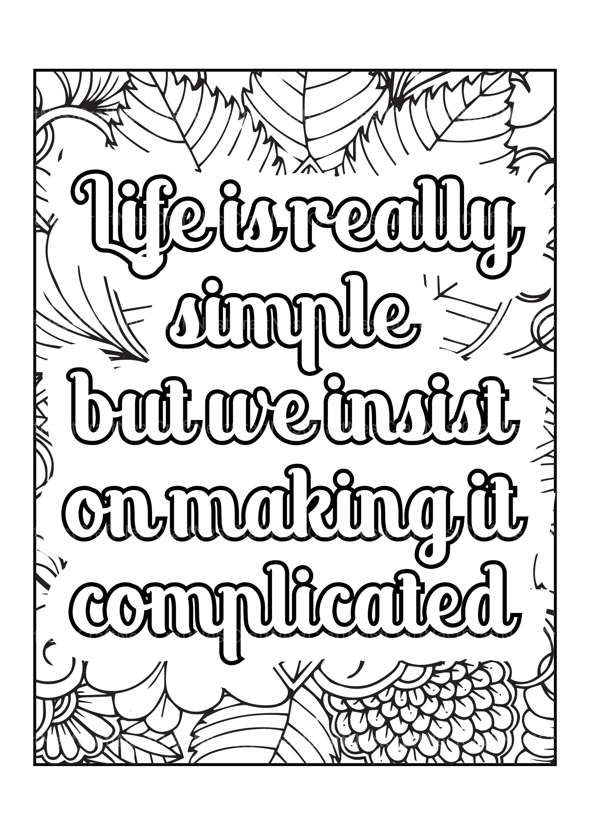 Motivational Quotes Coloring Book 5 - CraftNest - Digital Crafting and Art