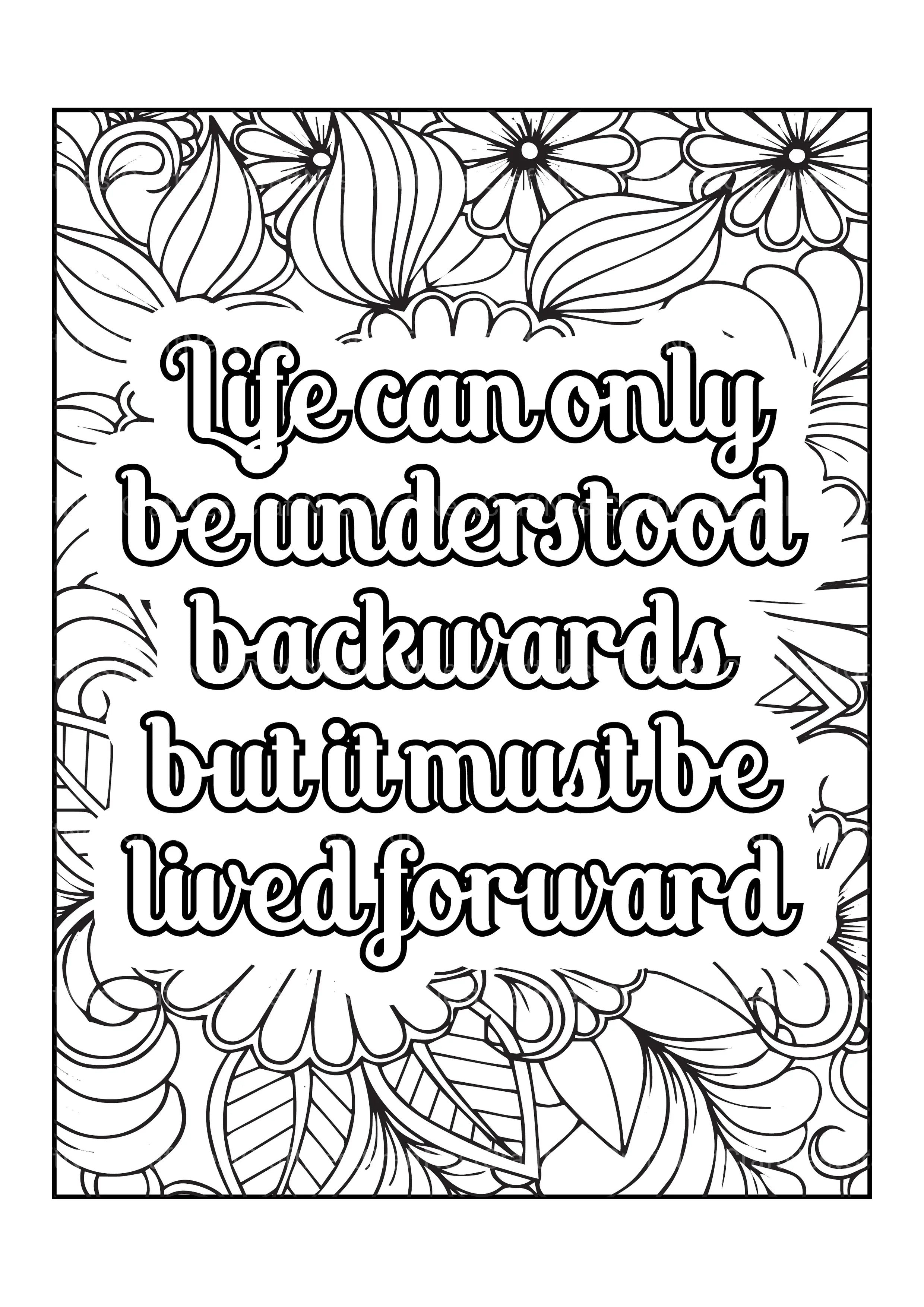 Motivational Quotes Coloring Book 5 - CraftNest - Digital Crafting and Art