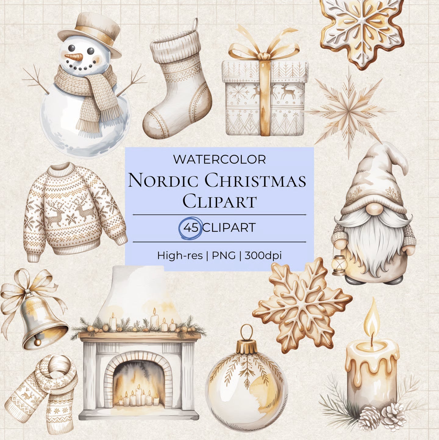 Christmas Nordic Clipart - CraftNest - Digital Crafting and Art