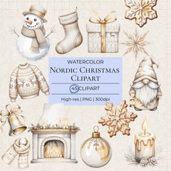 Christmas Nordic Clipart - CraftNest - Digital Crafting and Art