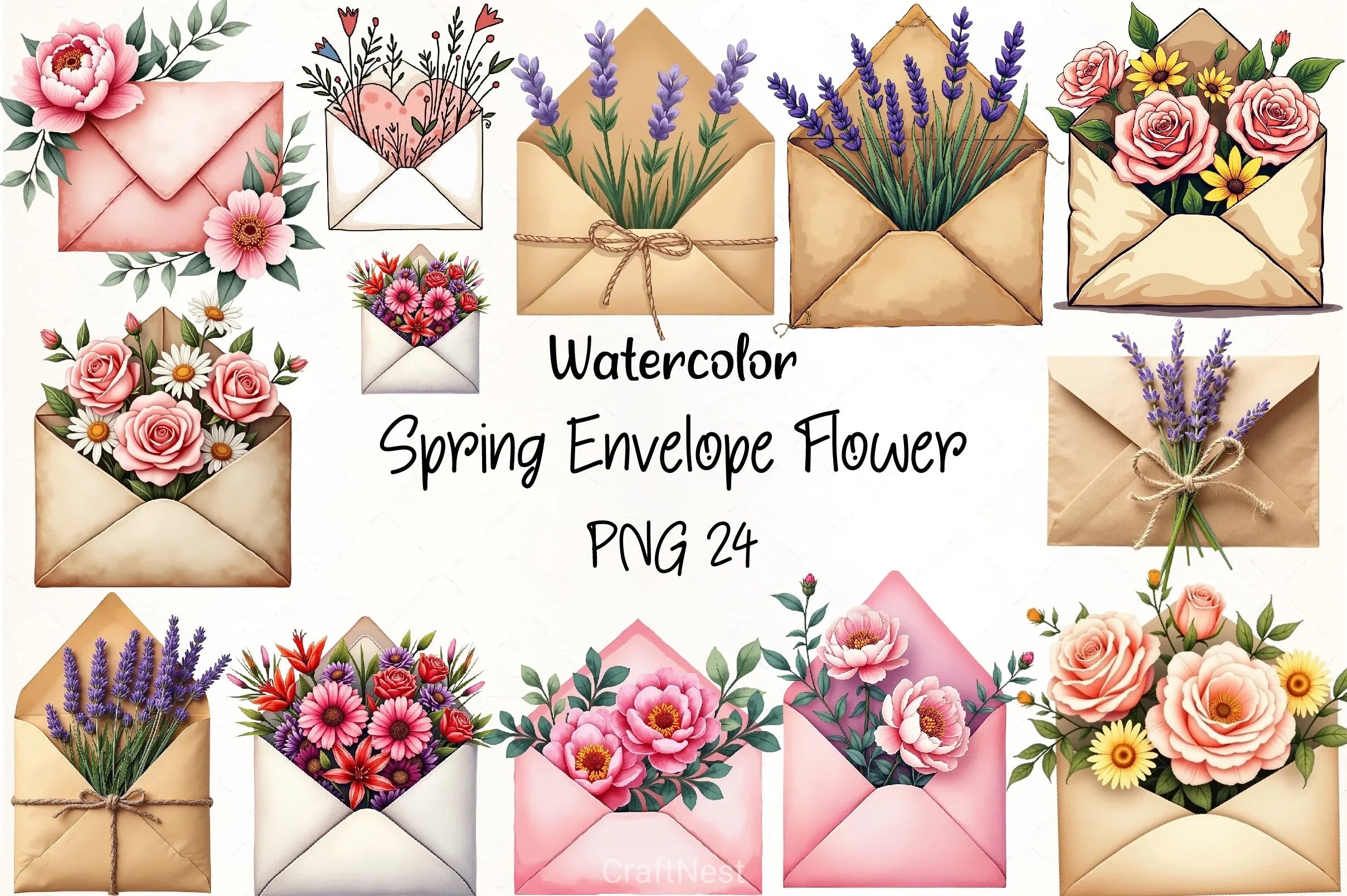 Spring Flower Clipart Bundle 7 - CraftNest - Digital Crafting and Art
