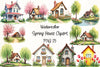 Spring House Clipart Bundle