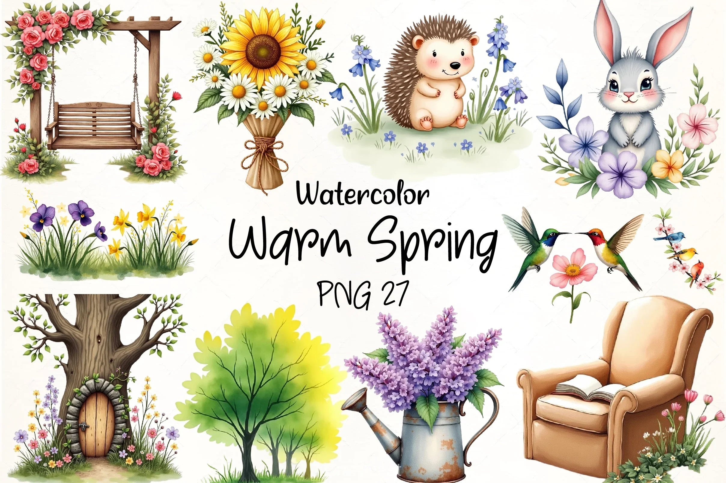 Warm Spring Clipart Bundle 2 - CraftNest - Digital Crafting and Art