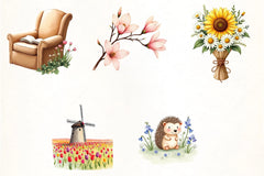 Warm Spring Clipart Bundle 2 - CraftNest - Digital Crafting and Art