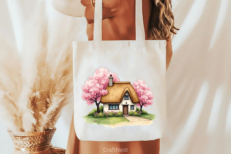 Spring House Clipart Bundle - CraftNest - Digital Crafting and Art