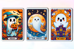 Halloween Ghost Tarot Card Clipart Bundle - CraftNest - Digital Crafting and Art