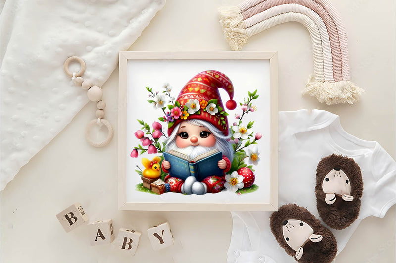 Spring Gnomes Clipart Bundle - CraftNest - Digital Crafting and Art