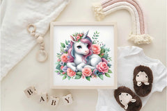 Cute Baby Unicorn Clipart Bundle - CraftNest - Digital Crafting and Art