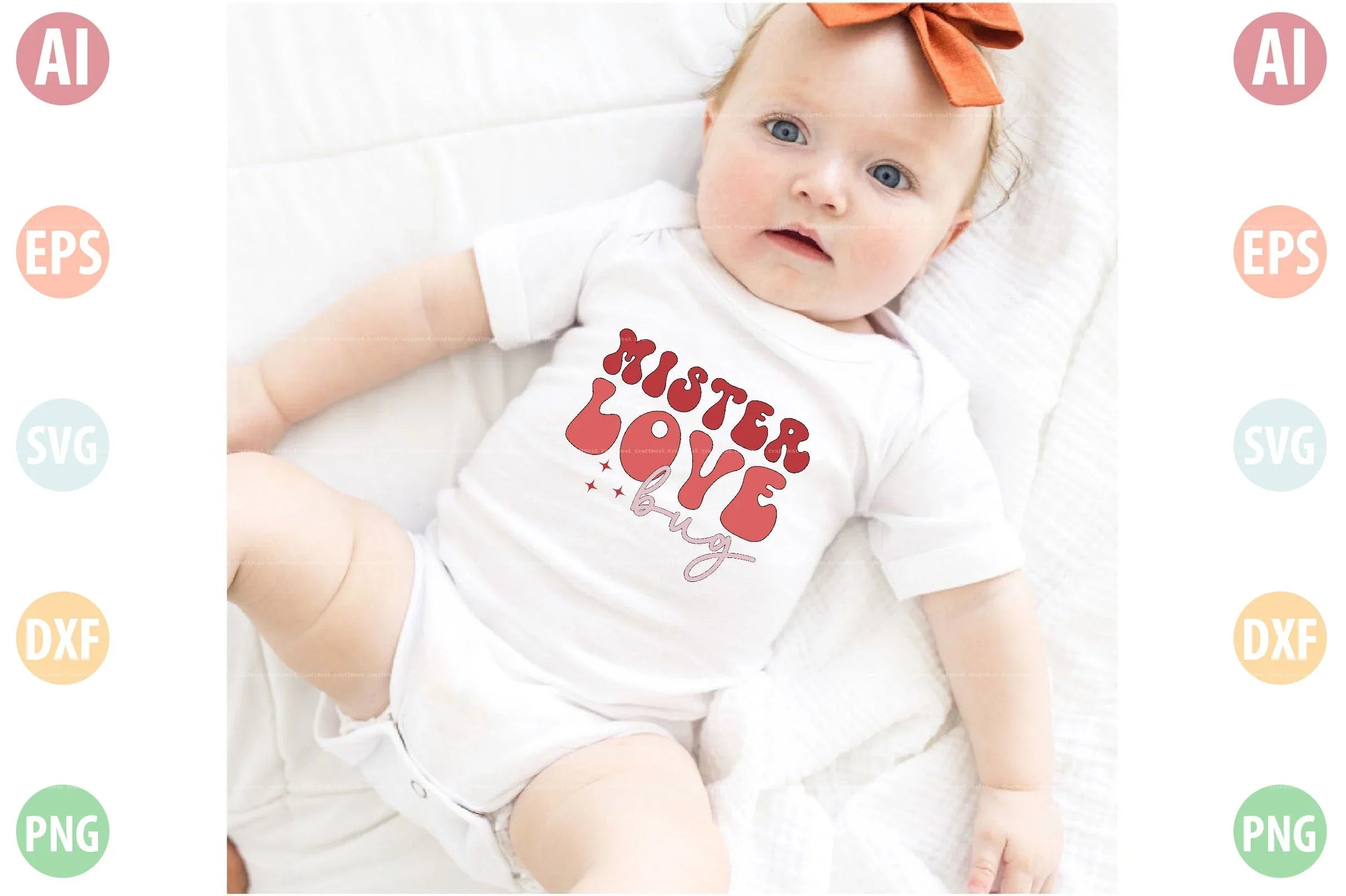 Cute Baby Valentine's Day SVG Bundle
