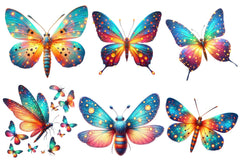 Fireflies Butterfly Clipart Bundle - CraftNest - Digital Crafting and Art
