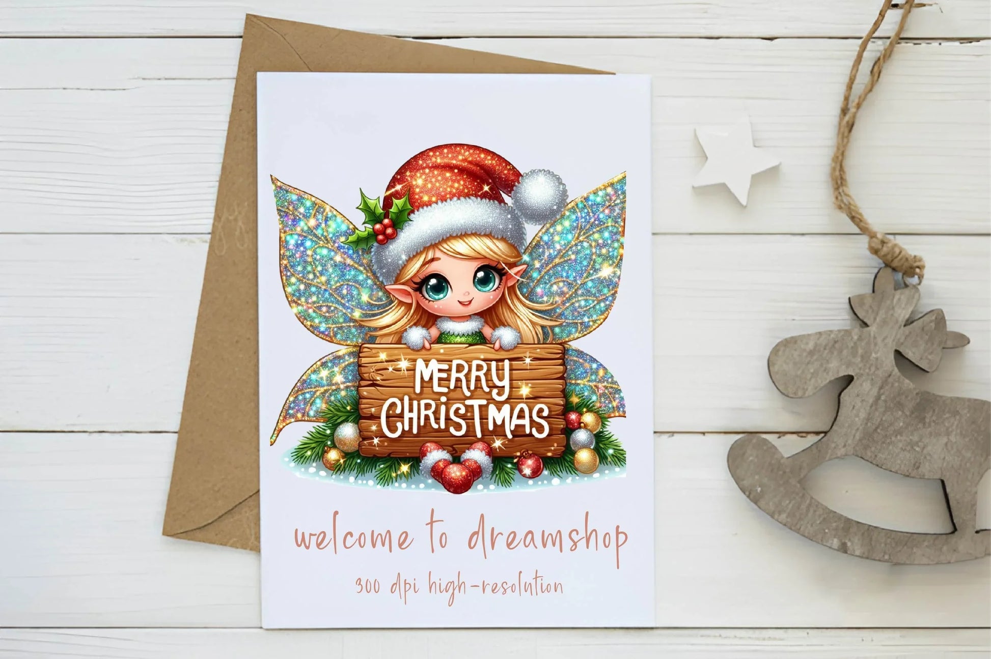 Christmas Fairy Clipart Bundle - CraftNest - Digital Crafting and Art