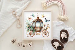 Fairy Carriage Clipart Bundle - CraftNest - Digital Crafting and Art