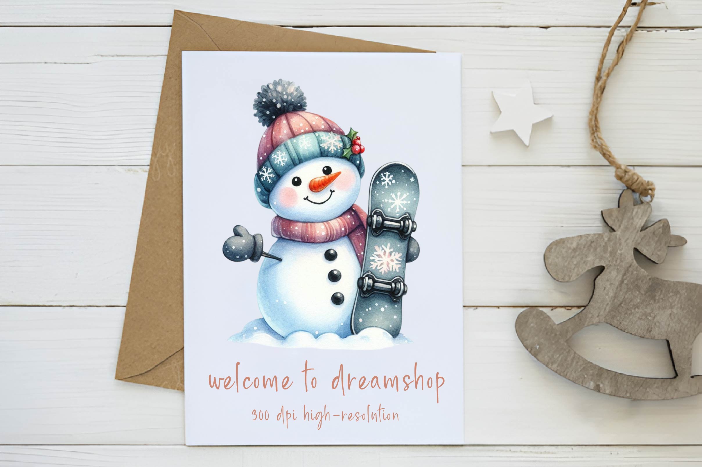 Christmas Snowman Clipart Bundle - CraftNest - Digital Crafting and Art