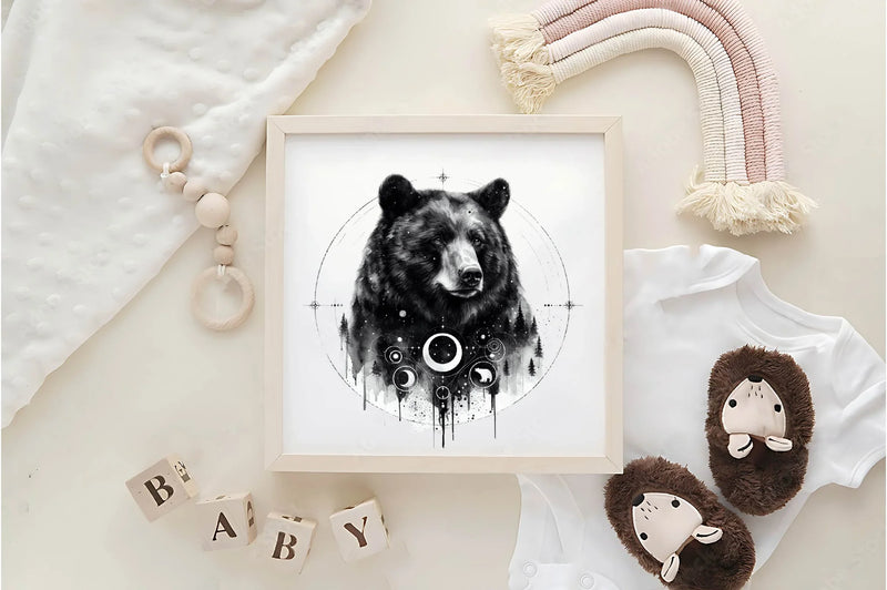Black Bears Clipart Bundle - CraftNest - Digital Crafting and Art