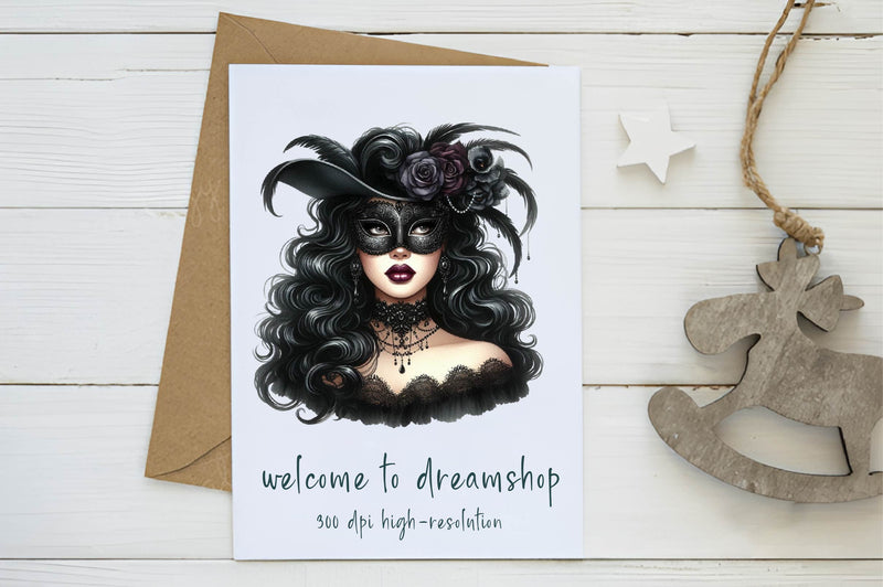 Halloween Glamorous Black Girl Clipart Bundle - CraftNest - Digital Crafting and Art