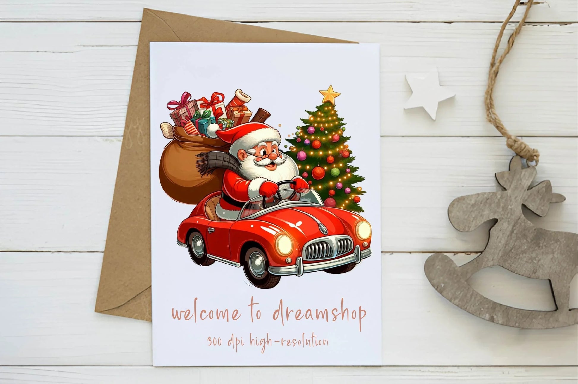 Driver Santa Clipart Bundle - CraftNest - Digital Crafting and Art