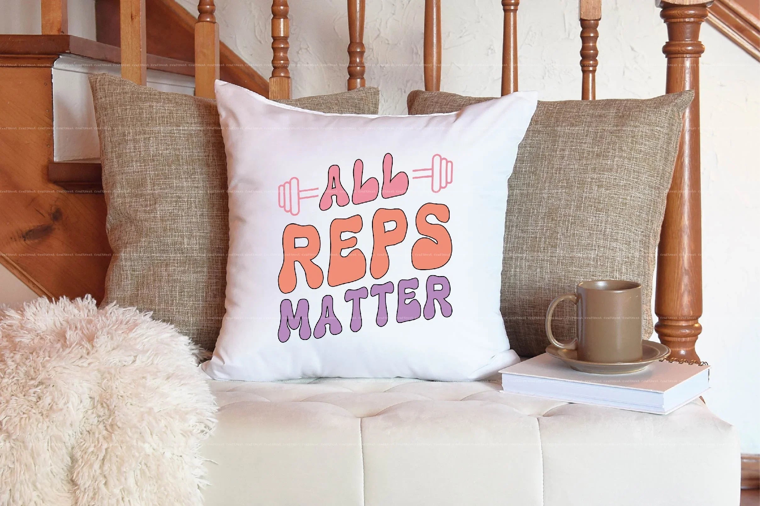 Retro Workout Motivation Quotes SVG Bundle - CraftNest - Digital Crafting and Art