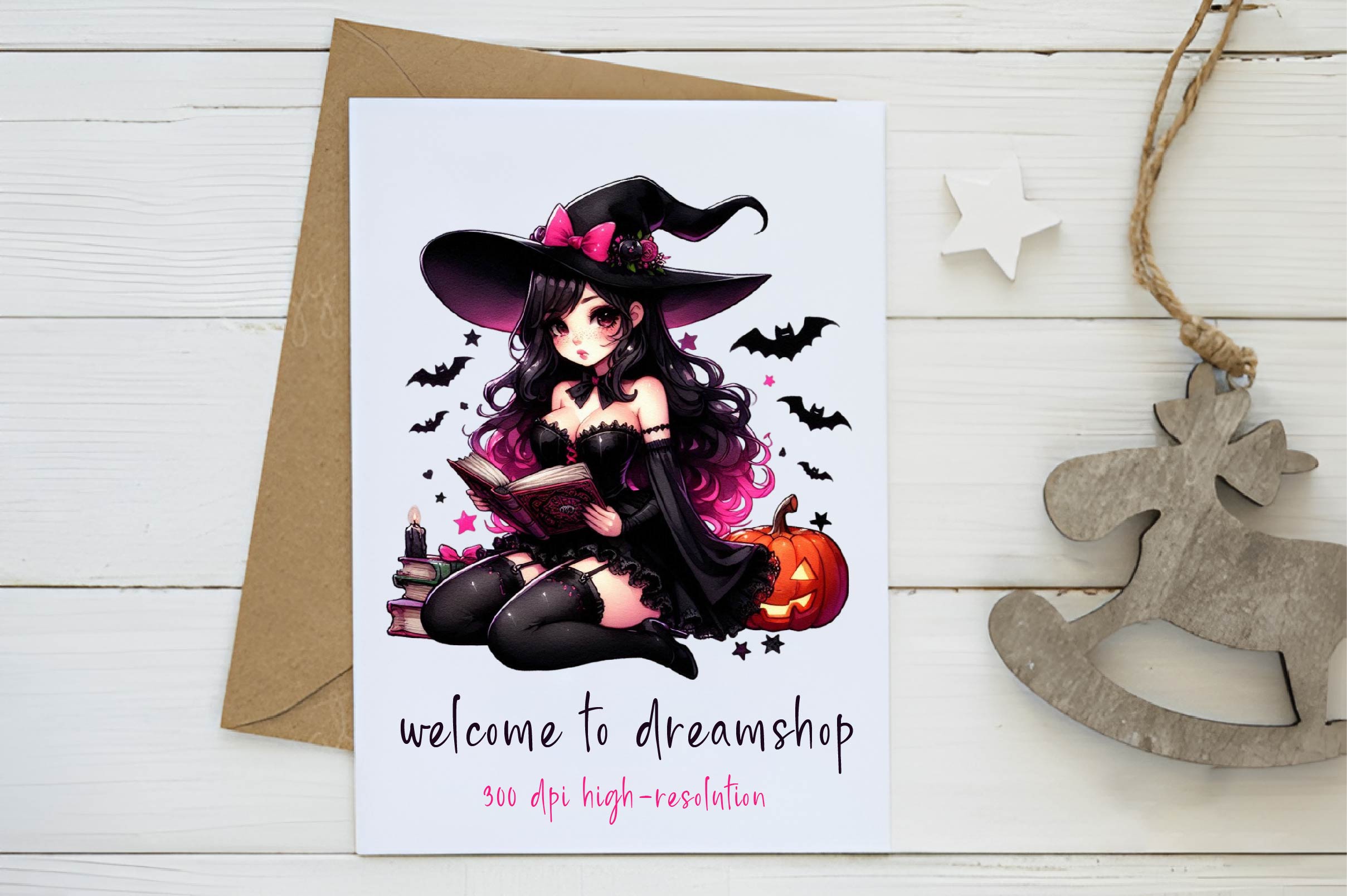 Halloween Witch Clipart Bundle 1 - CraftNest - Digital Crafting and Art