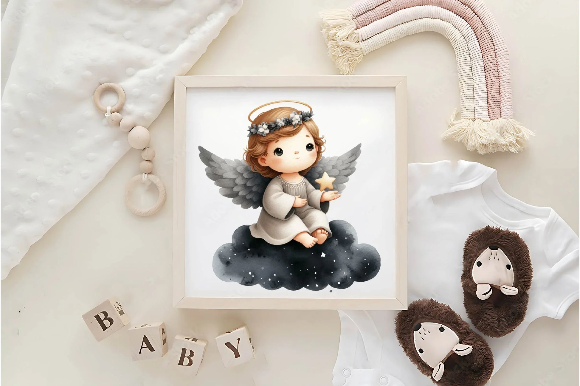 Cute Baby Angel Clipart Bundle - CraftNest - Digital Crafting and Art